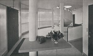 Interiör av villan i Poissy, 1933 av Unbekannt