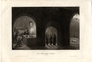 Interiörvy av den heliga graven i Kievs grottkloster, 1850 av Unbekannt