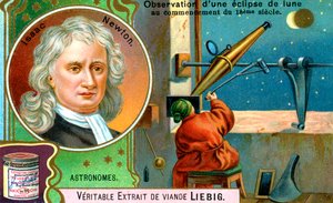 Isaac Newton, engelsk matematiker, astronom och fysiker, c1900 av Unbekannt