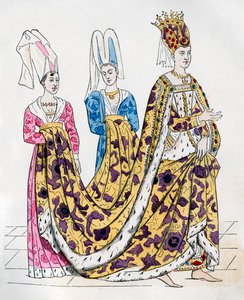 Isabeau av Bayern, drottning gemål av Charles VI av Frankrike, 1385 1882-1884 av Unbekannt
