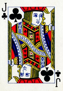 Jack of Clubs från en kortlek med Goodall & Son Ltd.-spelkort, c1940 av Unbekannt
