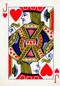 Jack of Hearts från en kortlek med Goodall & Son Ltd. spelkort, c1940 av Unbekannt