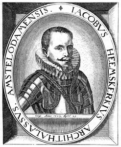 Jacob van Heemskerk, holländsk sjöofficer och upptäcktsresande, c1595 av Unbekannt