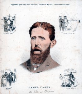 James Carey, irländsk republikan och angivare, 1883 av Unbekannt