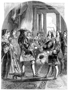 Jakob II tar avsked med Ludvig XIV, 1680-talet, 1800-talet av Unbekannt