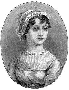 Jane Austen 1775-1817, engelsk författare av Unbekannt
