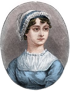 Jane Austen 1775-1817, engelsk författare av Unbekannt