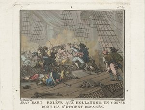 Jean Bart i slaget vid Texel den 29 juni 1694, 1789. av Unbekannt