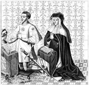 Jean Jouvenel des Ursins hans fru, Michelle de Vitry, ber, 1300- eller 1400-talet 1849 av Unbekannt