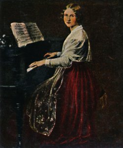 Jenny Lind 1820-1887. - Målning av Asher, 1934. av Unbekannt