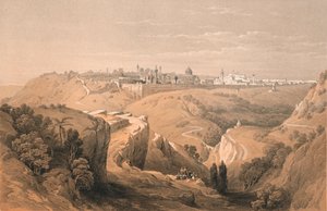Jerusalem från vägen som leder till Betania, 1855. av Unbekannt