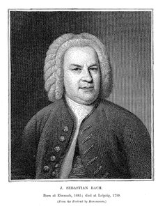 Johann Sebastian Bach 1685-1750, tysk kompositör och organist, 1746 av Unbekannt