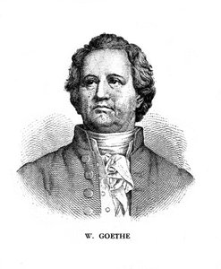 Johann Wolfgang von Goethe, tysk poet, dramatiker och vetenskapsman, 1800-talet av Unbekannt