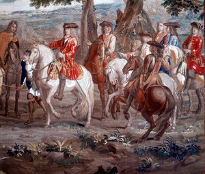 John Churchill, hertig av Marlborough 1650-1722 engelsk soldat, vid slaget vid Blenheim, 1704 av Unbekannt