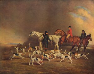 John Powlett and his Hounds, c1700- till 1800-talet, 1929 av Unbekannt