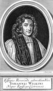 John Wilkins, engelsk präst och astronom från 1600-talet av Unbekannt