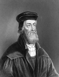 John Wycliffe, engelsk religiös reformator från 1300-talet, 1882 av Unbekannt