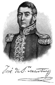 Jose de San Martin, argentinsk general från 1800-talet och självständighetsledare, 1901 av Unbekannt