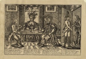 Joseph II, Katarina den stora och sultan Abdul Hamid I spelkort, ca. 1780 av Unbekannt