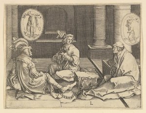Joseph i fängelse kopia, 1600-talet. av Unbekannt