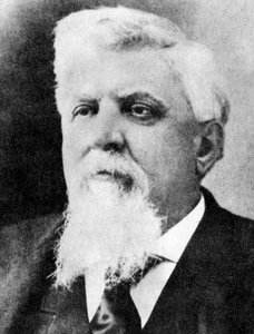 Domare Isaac C Parker, den hängande domaren, under hans senare år, c1890-talet 1954 av Unbekannt