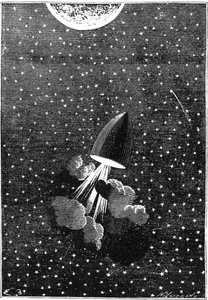 Jules Verne 1828-1905, Runt månen, 1865 av Unbekannt