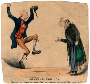 Jumping for Joy - glad att meddela dig Sir vi har vunnit orsaken! av Unbekannt