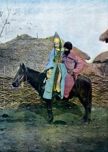 Kabardin-par på resa, c1890 av Unbekannt