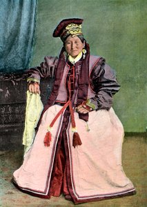Kalmyk prinsessa, c1890 av Unbekannt