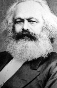 Karl Marx, tysk politisk, social och ekonomisk teoretiker, 1800-talet av Unbekannt
