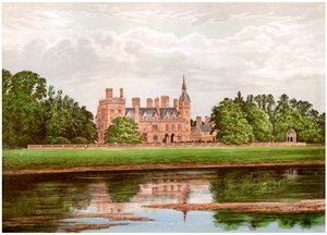 Kelham Hall, Nottinghamshire, hem för familjen Manners-Sutton, c1880 av Unbekannt