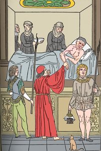 Ketham: Fasciculus Medicinae, Venedig, 1493, The Treatment Of The Plauge, c1493 av Unbekannt