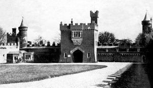 Killyleagh Castle innergård, Killyleagh, County Down, Nordirland, tidigt 1900-tal av Unbekannt