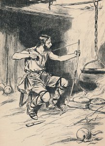 Kung Alfred glömmer kakorna, c1907 av Unbekannt