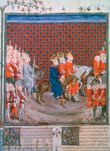 Kung Karl IV går in i Paris, 1375-1379 av Unbekannt