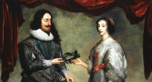 Kung Karl I 1600-1649 och drottning Henrietta Maria 1609-1669 av Unbekannt