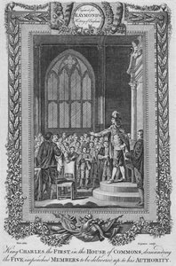 Kung Karl den förste i underhuset, c1787 av Unbekannt