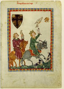 Kung Conrad den yngre från Codex Manesse, mellan 1305 och 1340 av Unbekannt