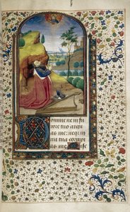 Kung David i bön Timmebok, 1450-1499 av Unbekannt