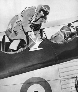 Kung Edward VIII i ett flygplan, 1936 av Unbekannt