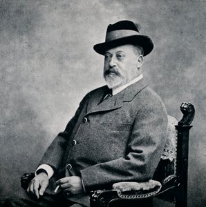 Kung Edward VII i en tyrolerhatt, 1903 1911 av Unbekannt