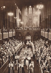 Kung George VI:s kröningsprocessen, Westminster Abbey, 1937 av Unbekannt