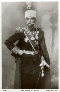 Kung Peter I av Serbien, c1903-c1918 av Unbekannt