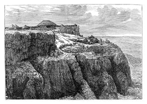 King Theodores House i Magdala, Etiopien, c1868 sent 1800-tal av Unbekannt