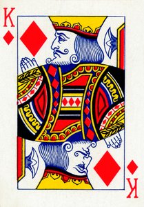 King of Diamonds från en kortlek med Goodall & Son Ltd. spelkort, c1940 av Unbekannt