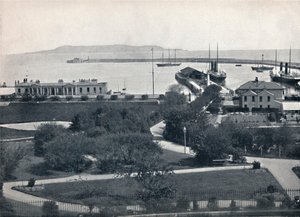 Kingstown - General View of the Harbour, 1895 av Unbekannt