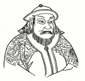 Kublai Khan 1215-1294 av det mongoliska imperiet och grundare av Yuan-dynastin, 1912 av Unbekannt