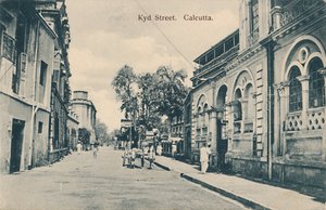 Kyd Street. Calcutta, sent 1800-tidigt 1900-tal. av Unbekannt