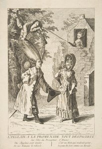 Engelsmannen på strandpromenaden ganska förvirrad, 1720-75. av Unbekannt