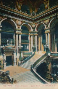LOpéra Garnier - trappan, Paris, c1920 av Unbekannt
